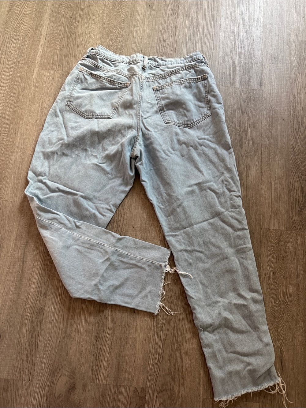 Universal Thread Light Blue Distressed Boyfriend Jeans - Picture 7 of 12